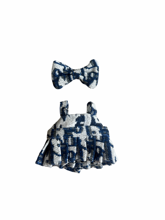 DENIM PRINCESS DRESS AND BOW